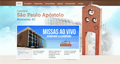 Desktop Screenshot of catedraldeblumenau.org.br