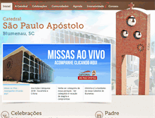 Tablet Screenshot of catedraldeblumenau.org.br